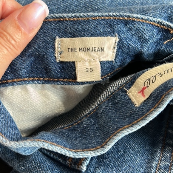 MADEWELL The Mom Jean High Waist Dark Wash Slouch Relaxed Sz 25 - Picture 12 of 13